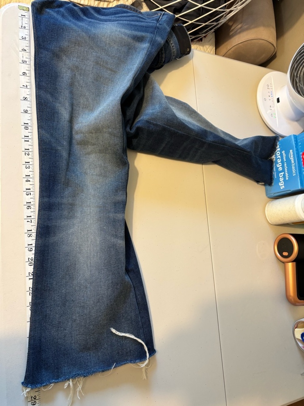 R13 Jane Jeans Size 29 Ankle Dark Denim Elevated Basic Distressed Quiet Luxury - Picture 11 of 17